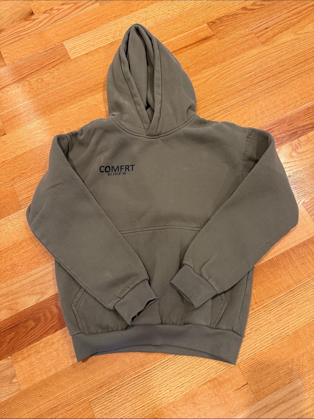 COMFRT Olive Green Women's Hoodie Sweatshirt